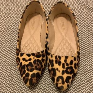 Leopard print flats